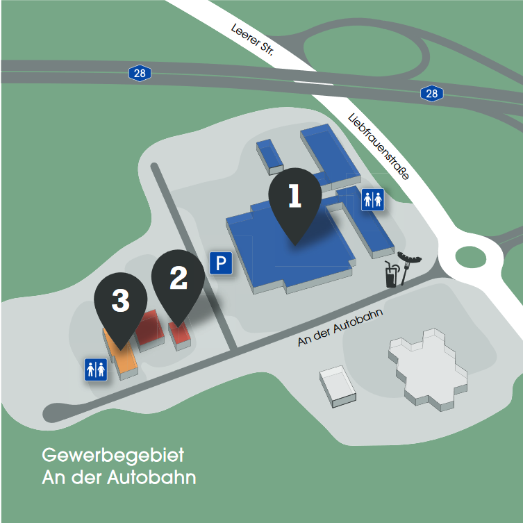 Standortkarte Gewerbegebiet An der Autobahn