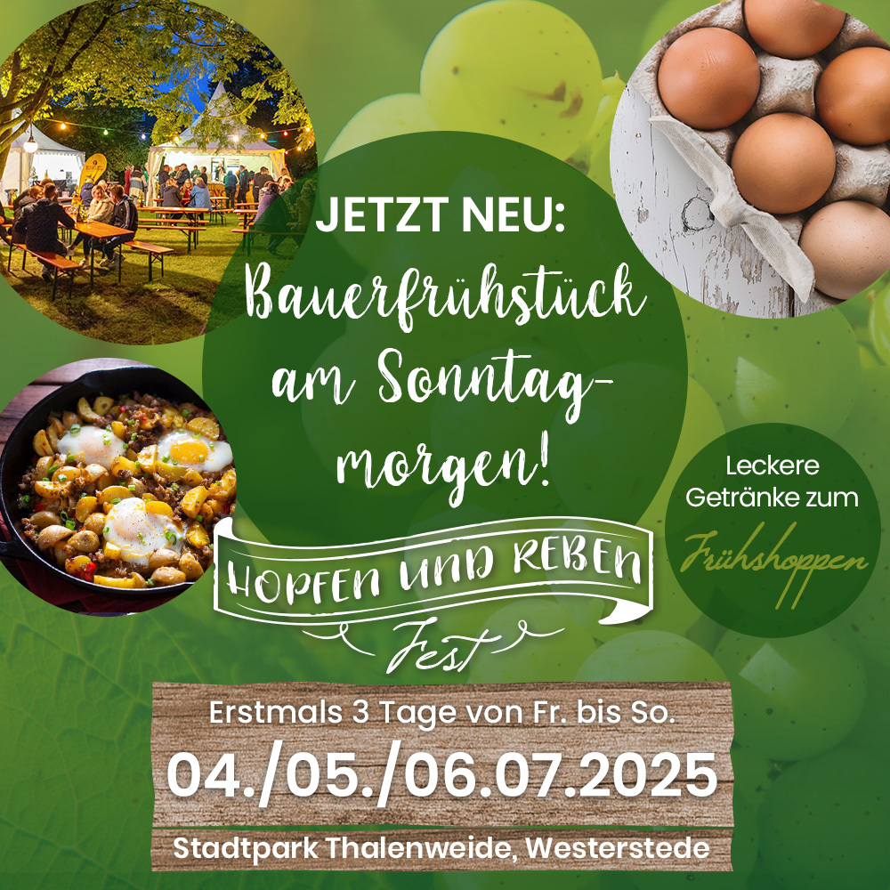 Flyer Hopfen- & Rebenfest 2025
