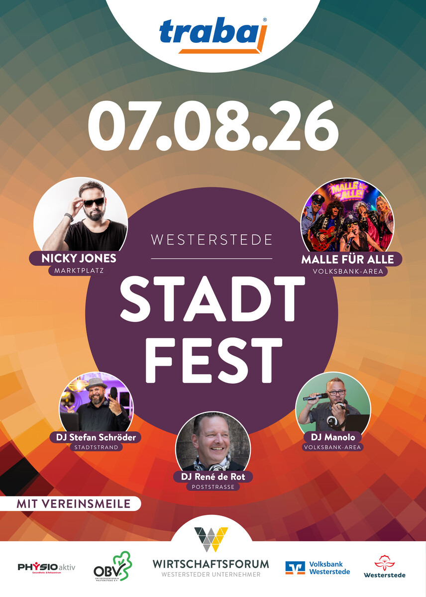 Stadtfest Westerstede 2026 - Sponsorenflyer
