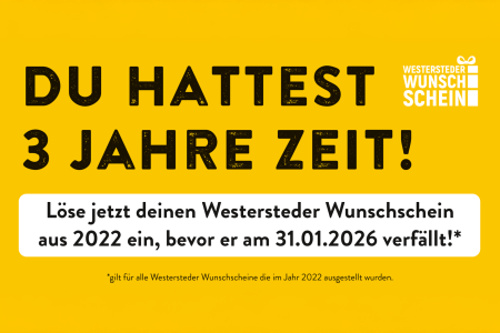 Wunschscheine aus 2022 laufen ab