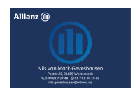 Visitenkarte Allianz Agentur Geveshausen